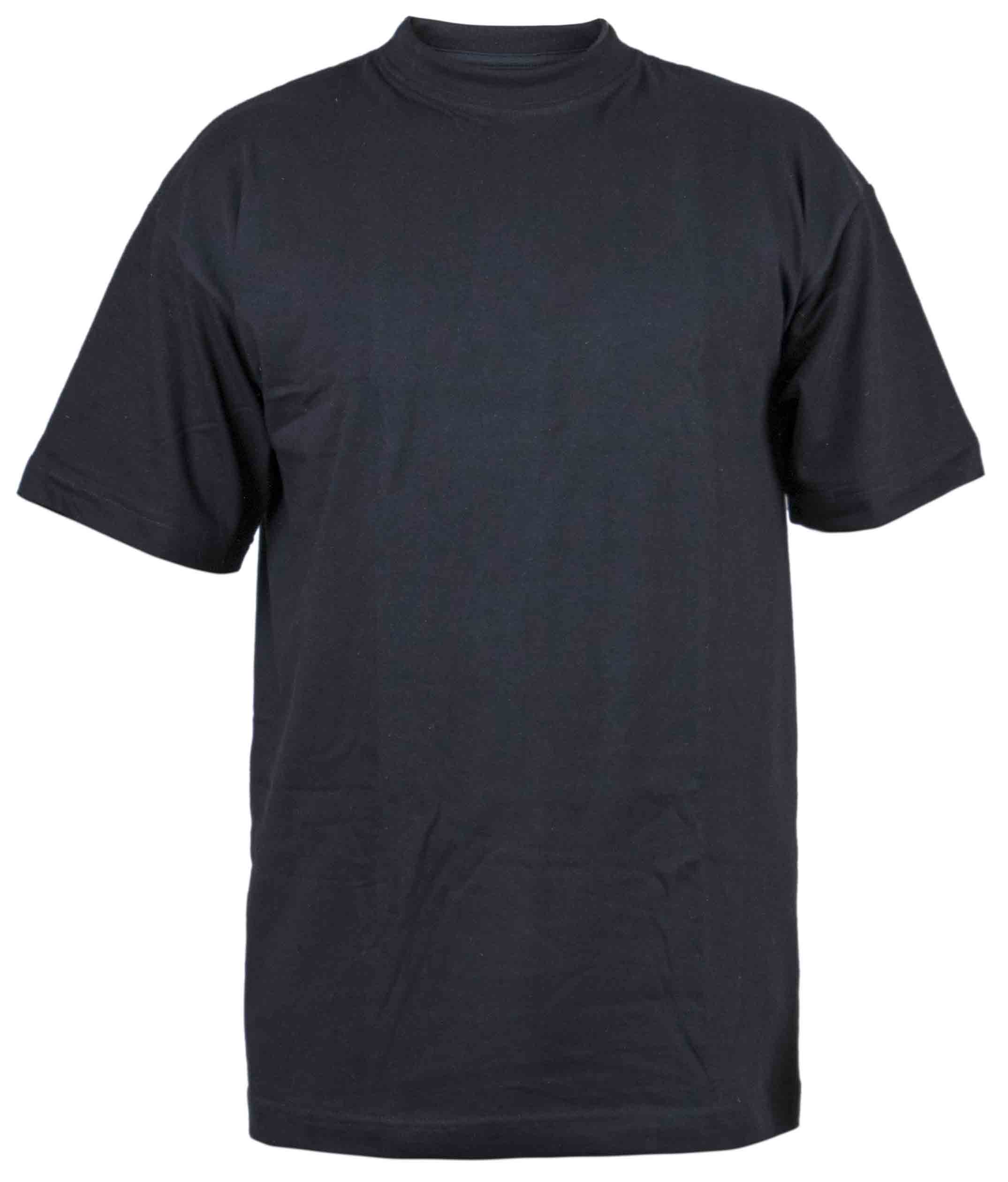 Camiseta Cuello Redondo Negra