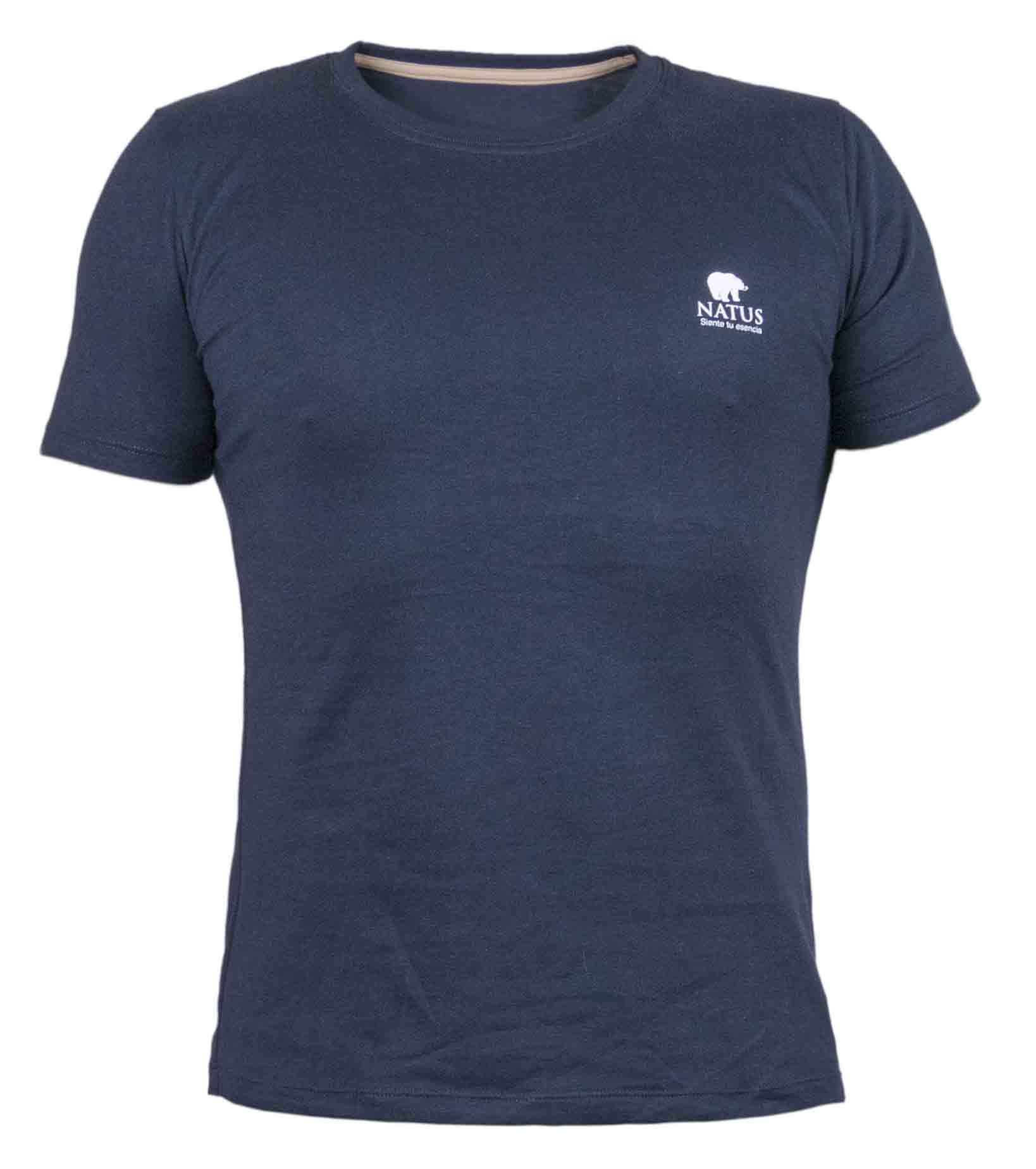 Camiseta T-Shirt Cuello Redondo Azul Oscuro