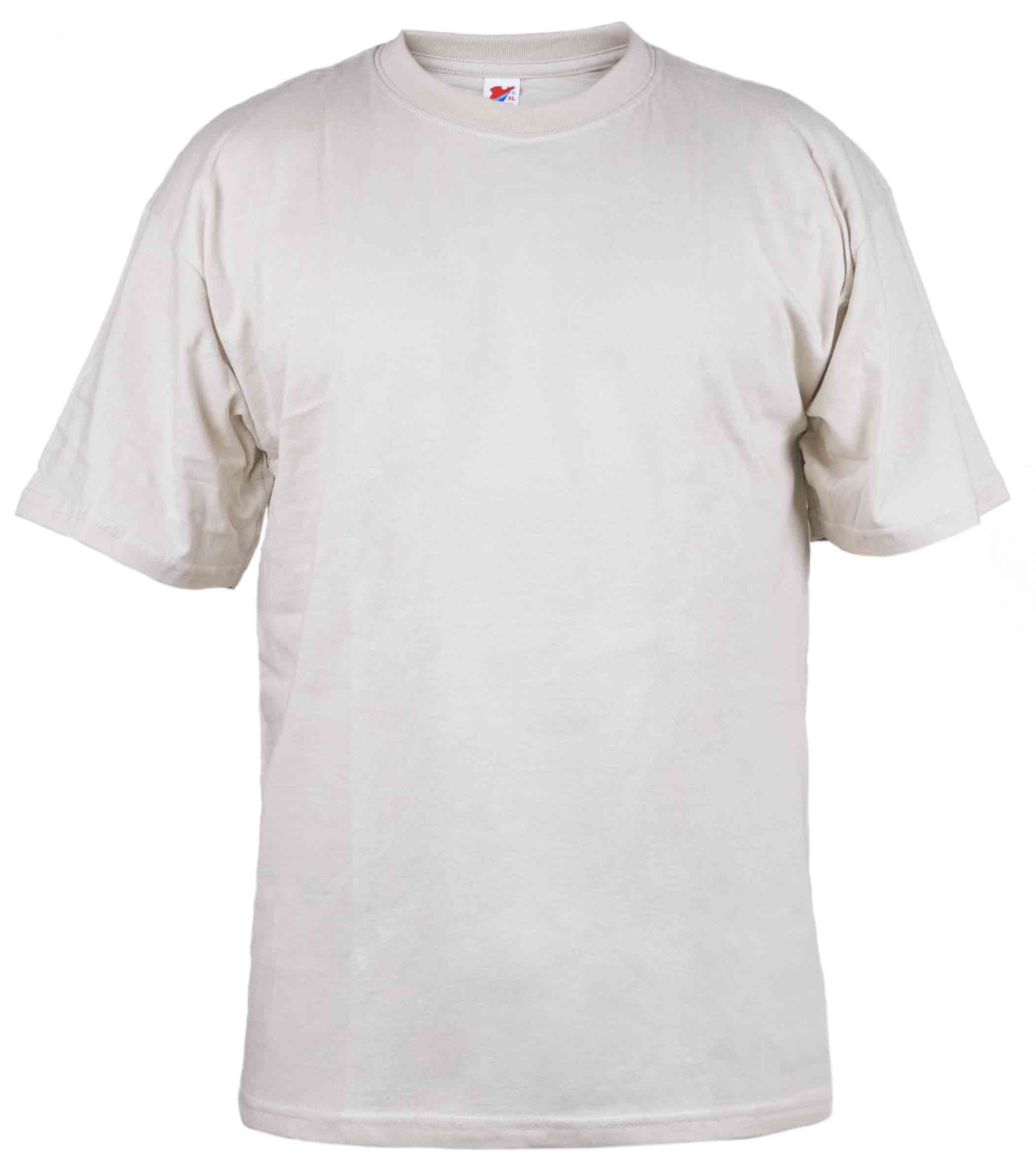 Camiseta T-Shirt Cuello Redondo Beige