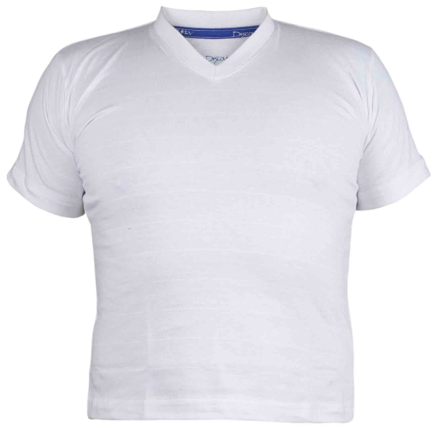 Camiseta T-Shirt Cuello V Blanca
