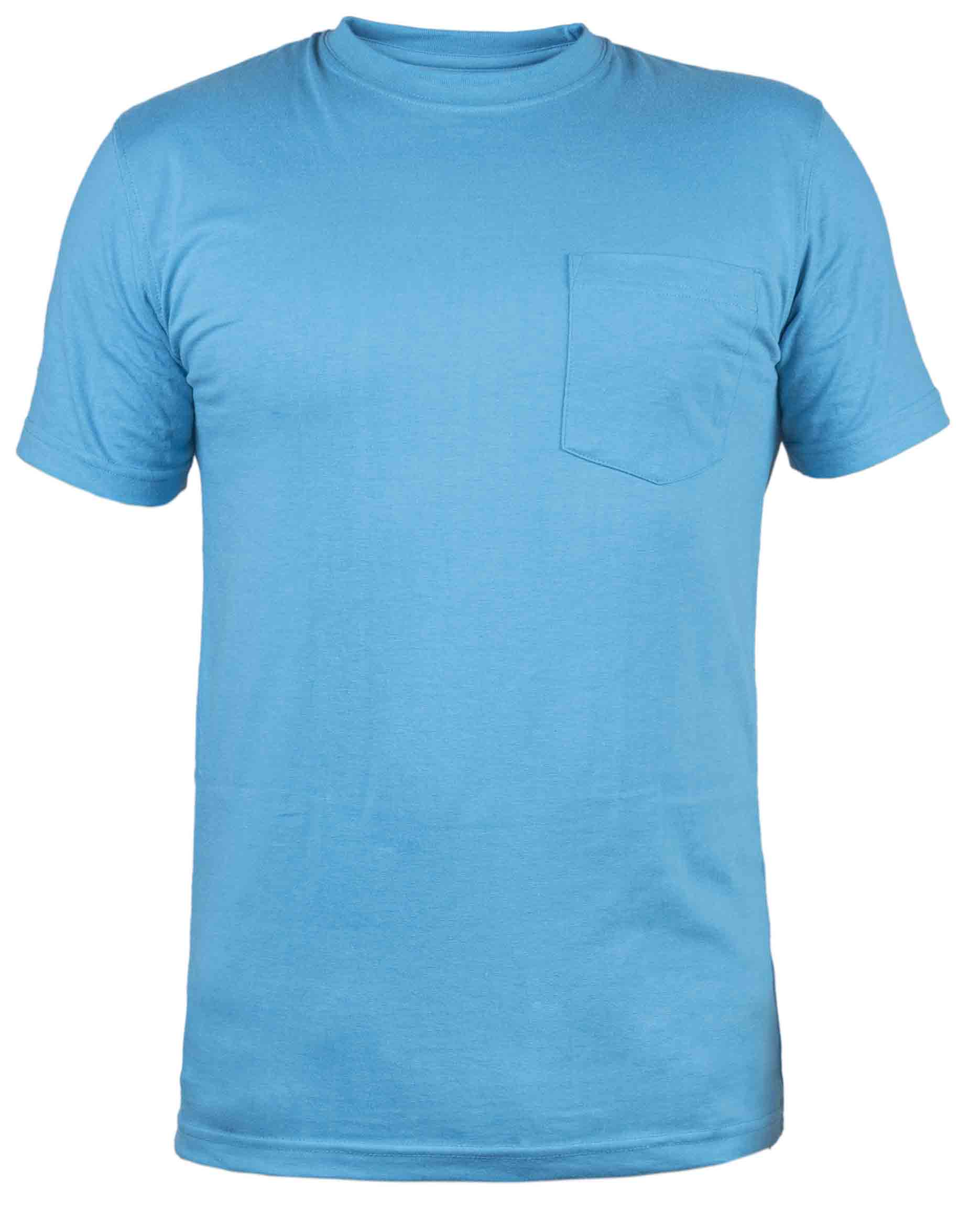 Camiseta T-Shirt Turquesa con Bolsillo