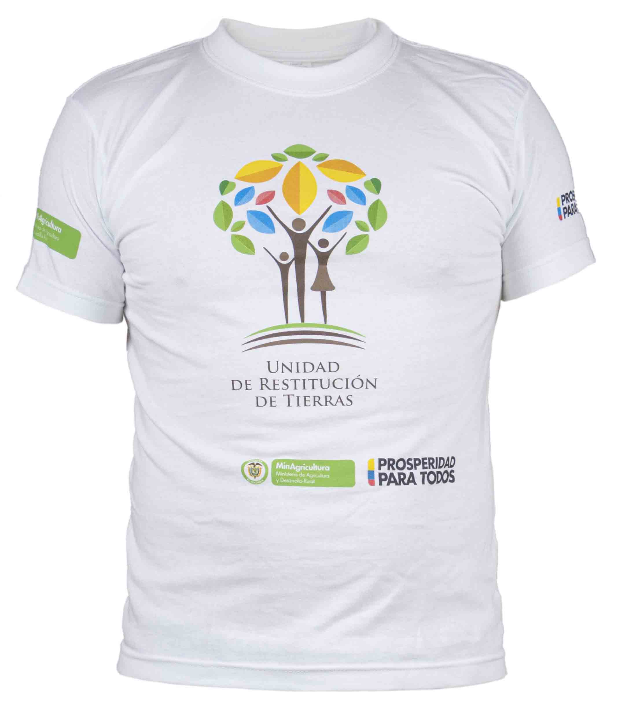 T-shirt institucional blanca