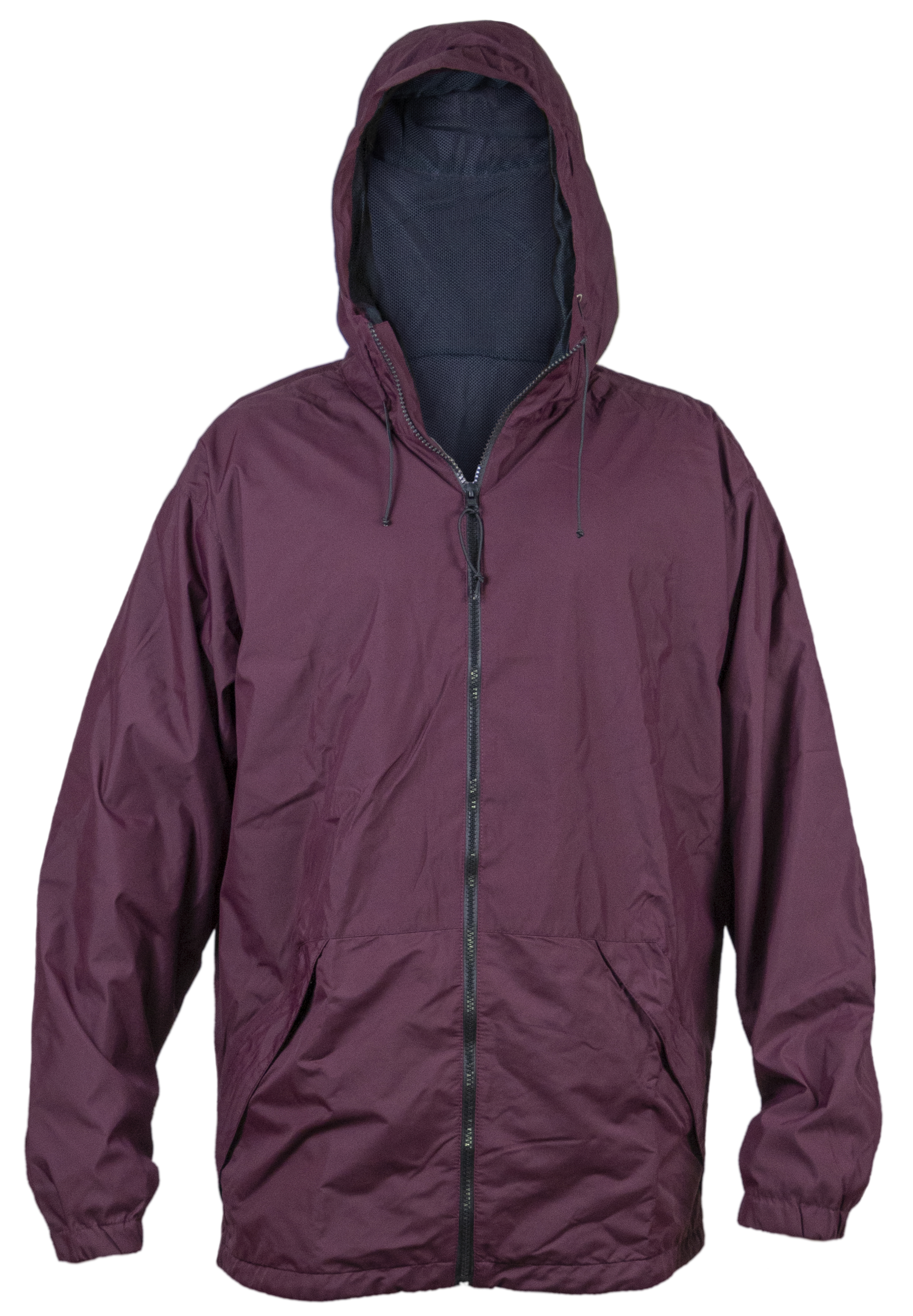 Chaqueta rompevientos vinotinto (variante)
