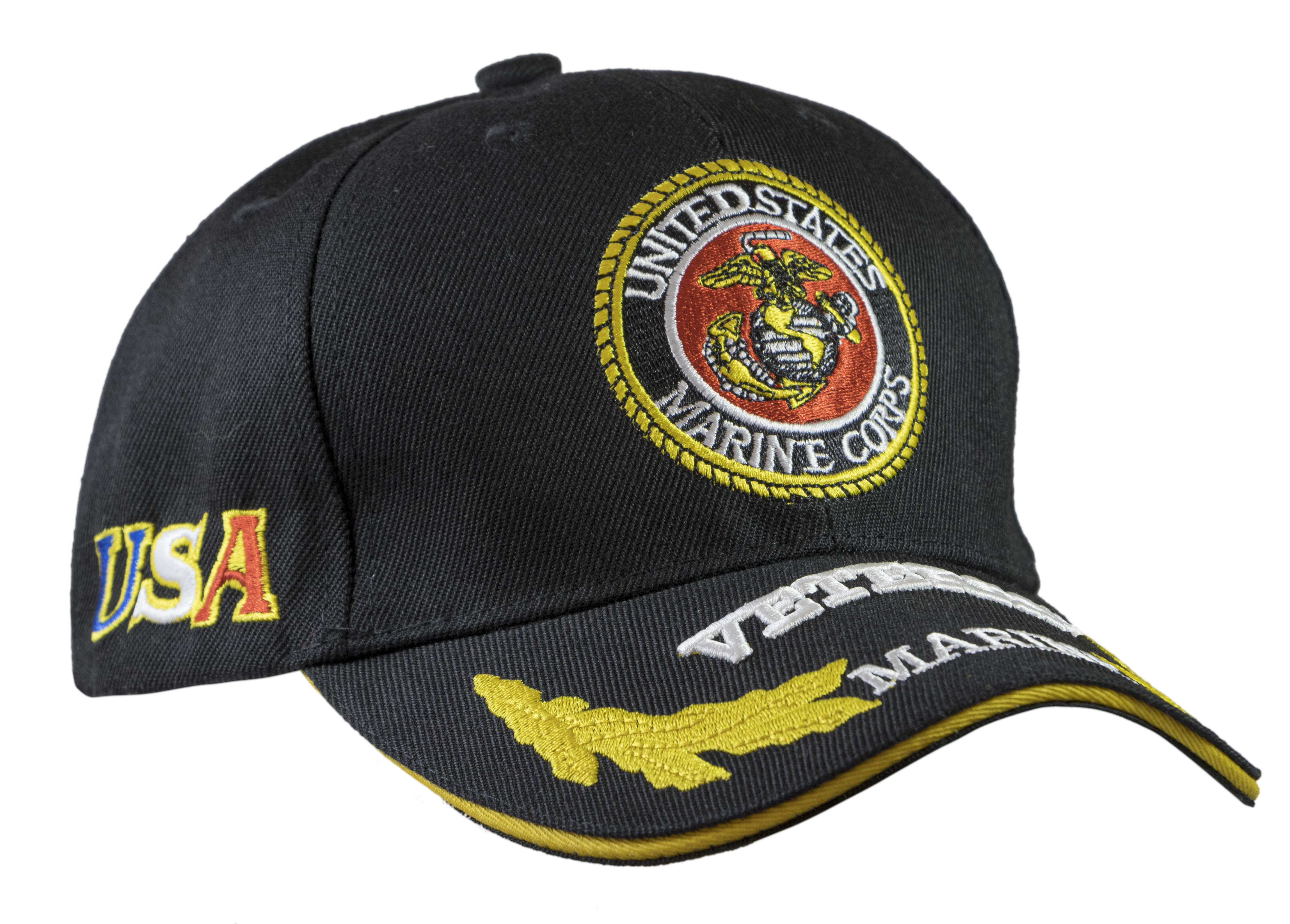 Gorra negra USMC / USA (variante)